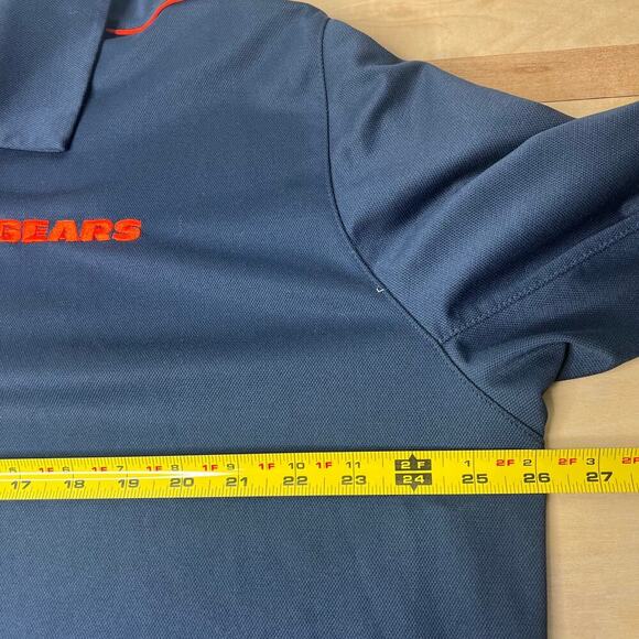 Nike Dri-Fit Men's Chicago Bears Long Sleeve Polo NFL Tailgate Pullover XXL - Picture 10 of 11